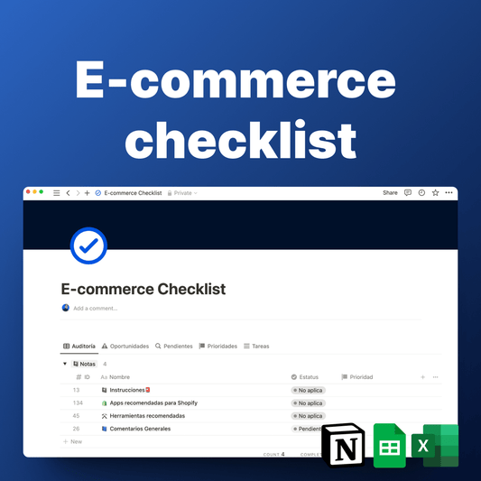 Ecommerce Checklist - Tebiko